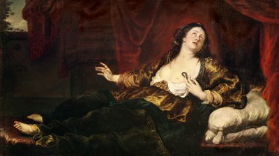 Death of Cleopatra VII (69-30 BC) by Anthony van Dyck